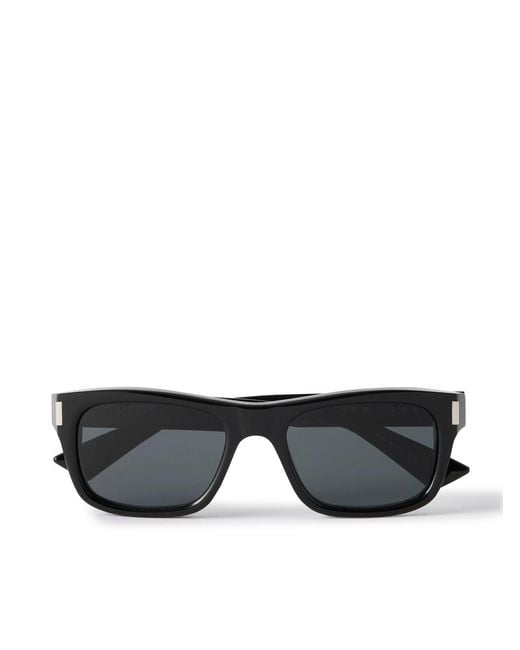 Saint Laurent Black Square-Frame Acetate Sunglasses for men