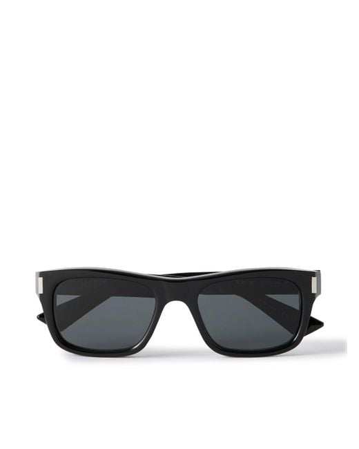 Saint Laurent Black Square-Frame Acetate Sunglasses for men