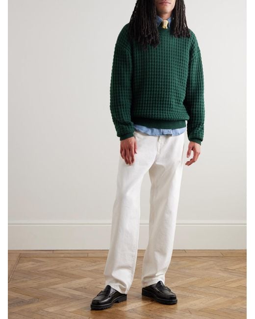 Aimé Leon Dore Pullover aus Baumwolle in Waffelstrick in Green für Herren