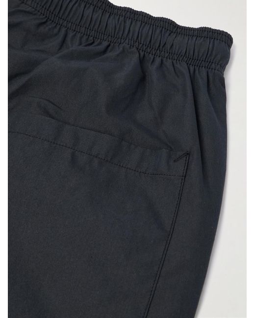 (w)taps Blue Tapered Cotton-Blend Drawstring Trousers for men
