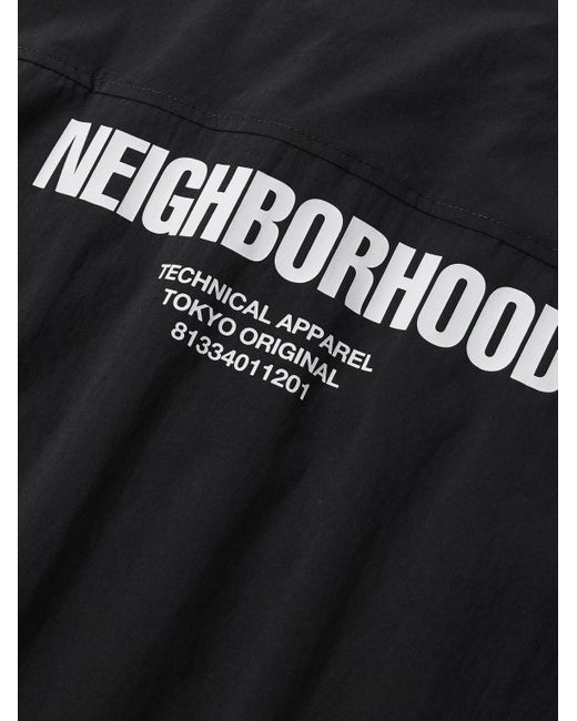 Neighborhood Hemdjacke aus Shell mit Logoprint in Black für Herren