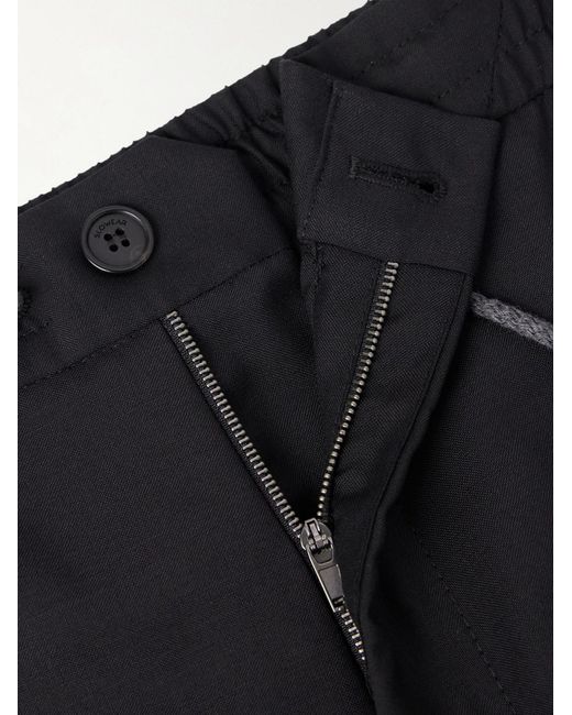 Slowear Blue Slim-Leg Virgin Wool Drawstring Trousers for men