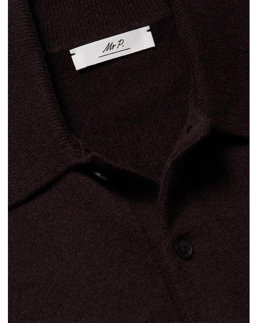 Mr P. Blue Cliff Cashmere Polo Shirt for men