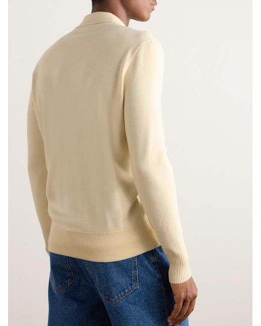 Loro Piana Natural Wool Polo Shirt for men