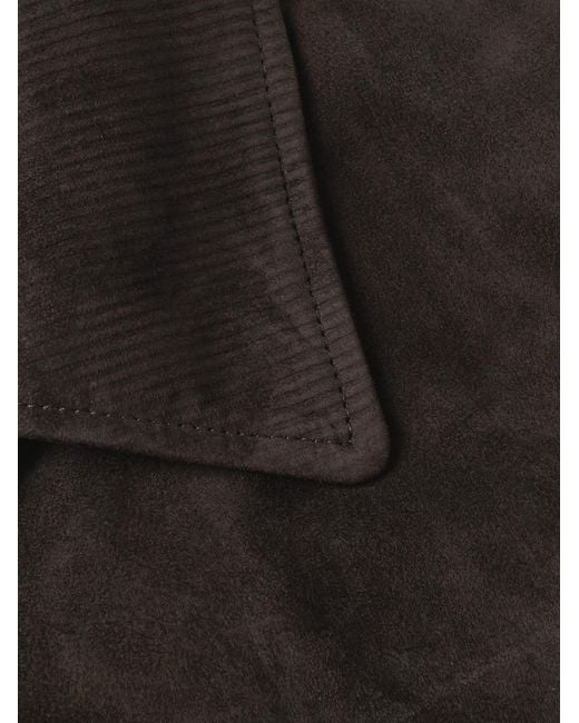 Valstar Black Paul Padded Suede Jacket for men