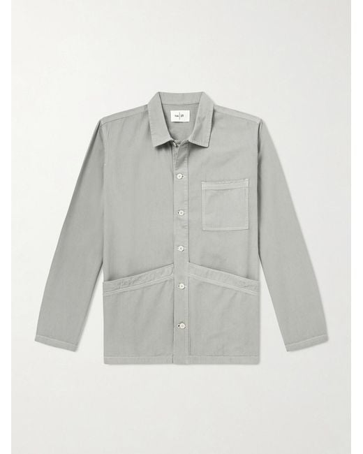 Folk Gray Meyer Cotton-herringbone Shirt for men