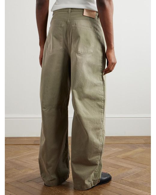 Loewe Natural Paula's Ibiza Barrel-leg Cotton-twill Trousers for men
