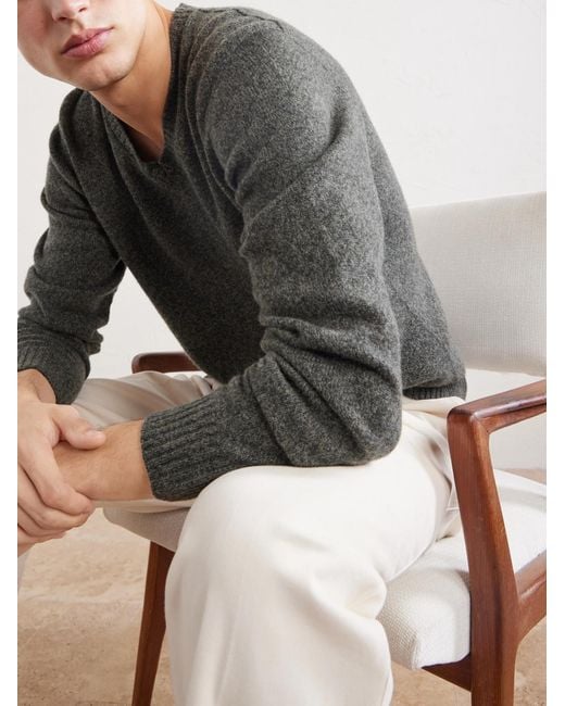 Hartford Gray Wool Sweater for men