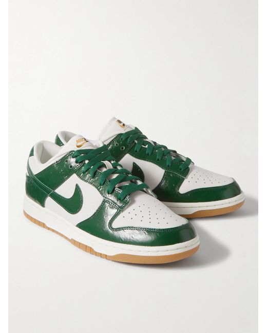 Nike Green Dunk Low Lx Nbhd Leather Sneakers for men