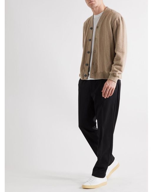 SSAM Natural Nolan Brushed Cotton And Camel Hair-Blend Cardigan for men
