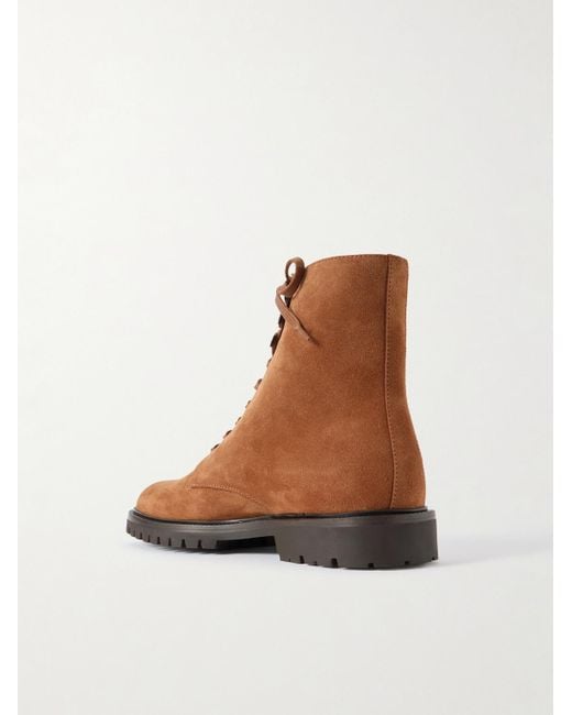 Brunello Cucinelli Brown Polacco Suede Boots for men