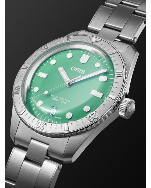 Oris Black Divers Sixty-Five Automatic Stainless Steel Watch, Ref. 01 733 7771 4057-07 8 19 18 for men