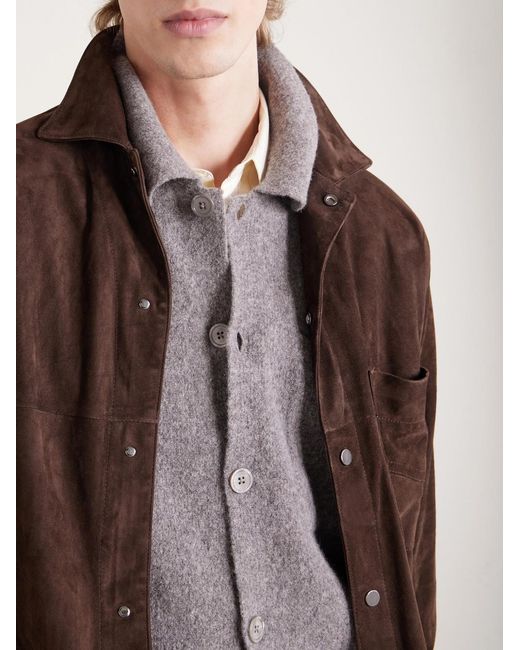 NN07 Purple Jonas 6683 Wool Cardigan for men