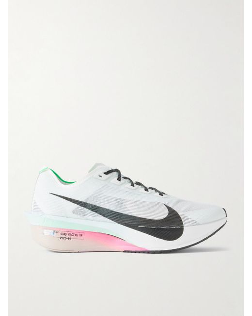 Nike White Zoomx Vaporfly Next% 4 Mesh Running Sneakers for men