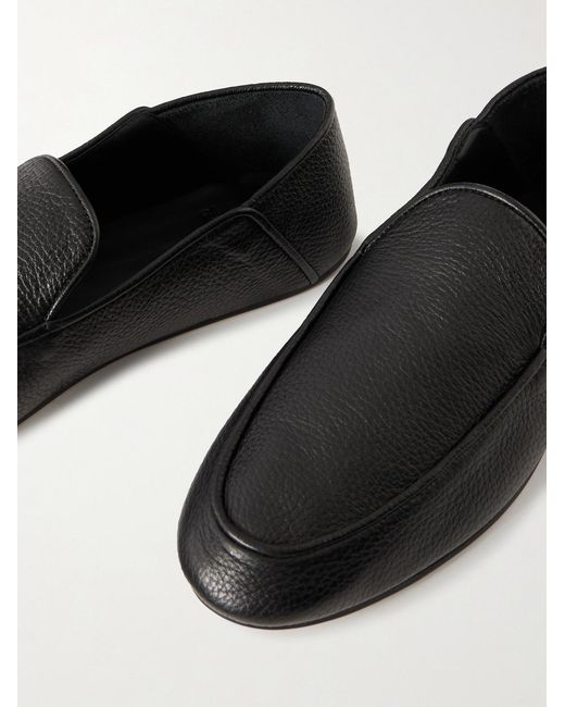 George Cleverley White Mayfair Collapsible-heel Full-grain Leather Loafers for men