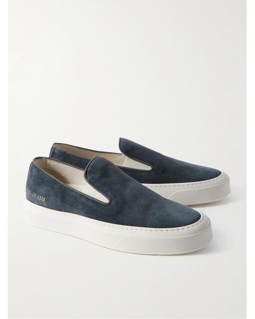 Common Projects Blue Suede Slip-on Sneakers for men