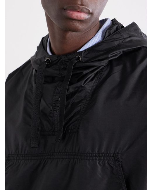 Beams Plus Blue Mil Wool-Blend Hooded Shell Jacket for men