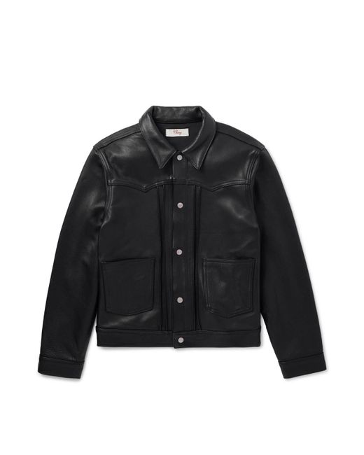 CHERRY LA Black Leather Jacket for men