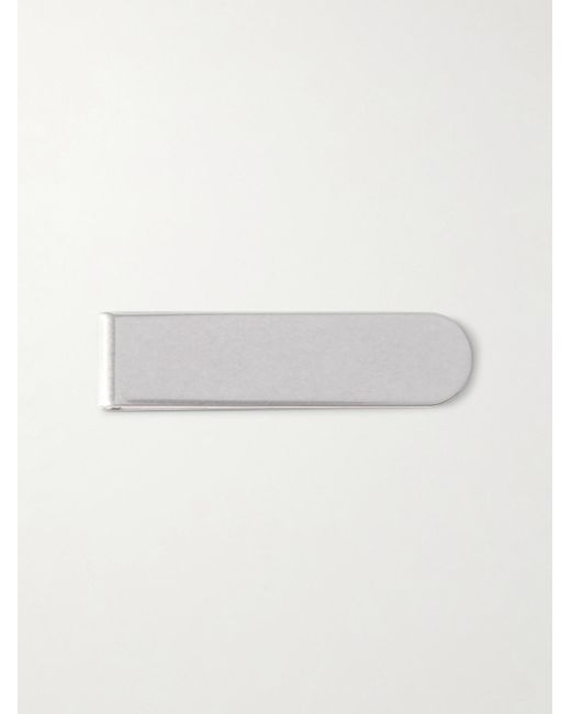 Saint Laurent Metallic Logo-Engraved-Tone Money Clip for men