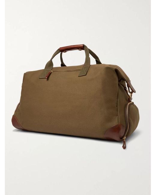 Bennett Winch Weekender Reisetasche aus Baumwoll-Canvas mit Lederbesätzen in Brown für Herren