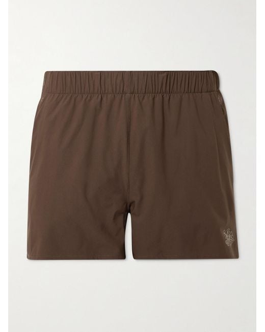Portal Brown Marka Liner 5" Mesh-trimmed Recycled-shell Running Shorts for men