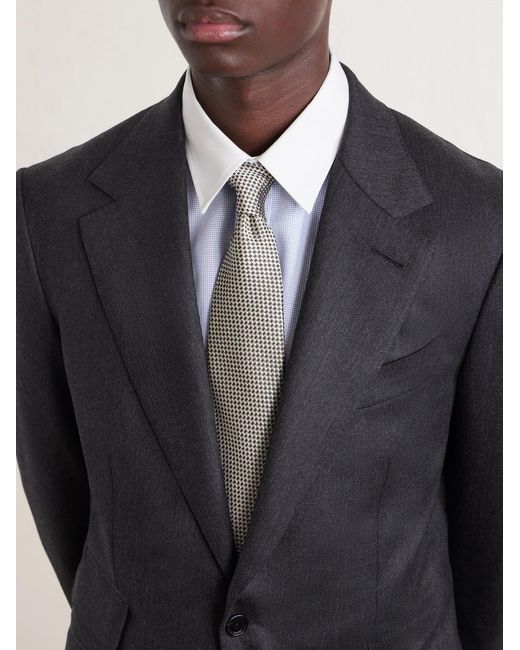 Tom Ford Black Shelton Wool-Twill Suit Jacket for men