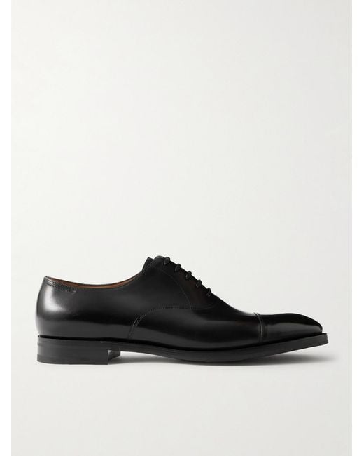 John Lobb Black City Ii Leather Oxford Shoes for men
