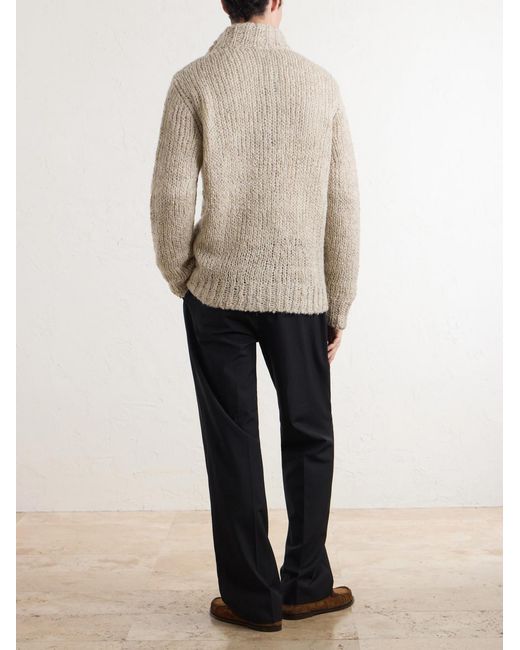 Barena Natural Alpaca, Wool And Linen-Blend Cardigan for men