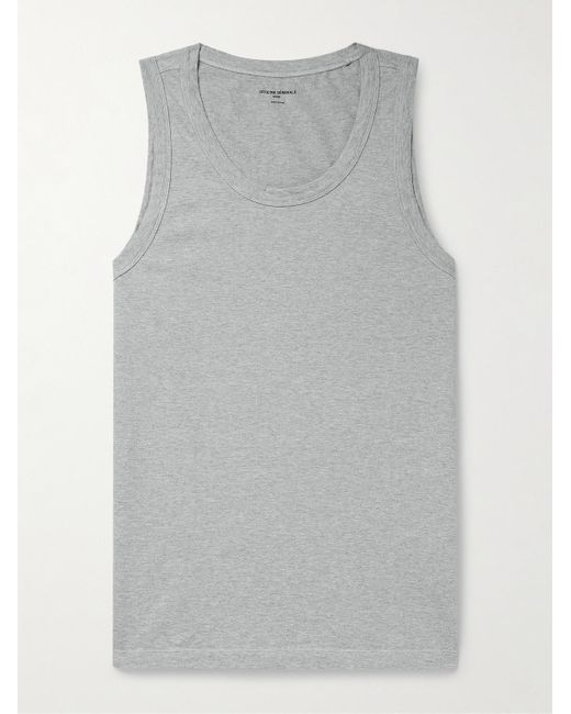 Officine Generale Gray Tino Cotton-jersey Tank Top for men