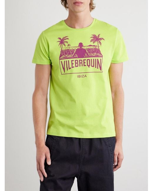 Vilebrequin Green Thom City Logo-Print Cotton-Jersey T-Shirt for men