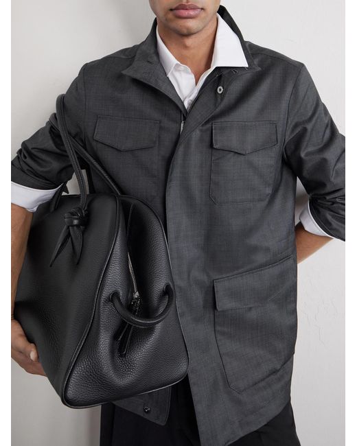Canali Gray Impeccabile Wool Field Jacket for men