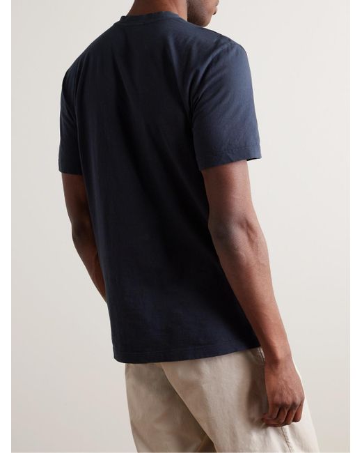 James Perse Blue Slim-Fit Combed Cotton-Jersey T-Shirt for men