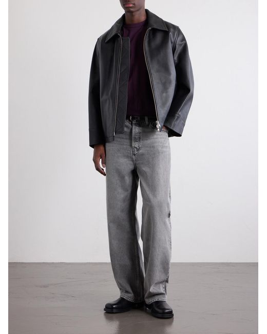 FRAME Gray Wide-Leg Jeans for men