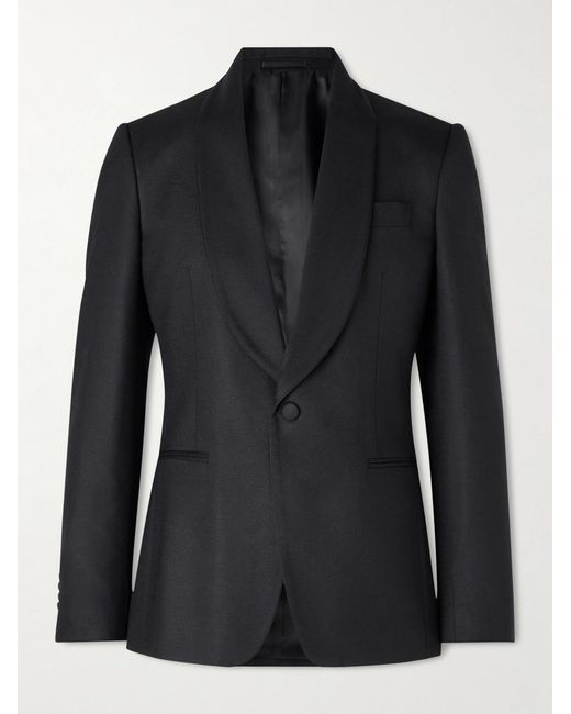 Lardini Black Soirée Virgin Wool-Blend Tuxedo Jacket for men