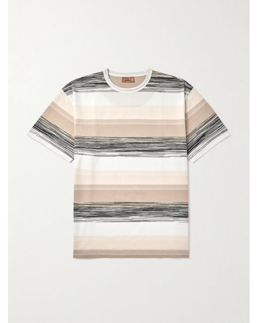 Missoni Natural Space-dyed Cotton-jersey T-shirt for men