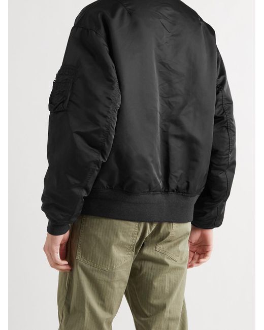 Visvim Thorson Ii Reversible Nylon Bomber Jacket in Black for Men