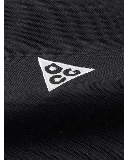 Nike ACG Sweatshirt aus "Therma-FIT"-Material mit Logostickerei in Black für Herren