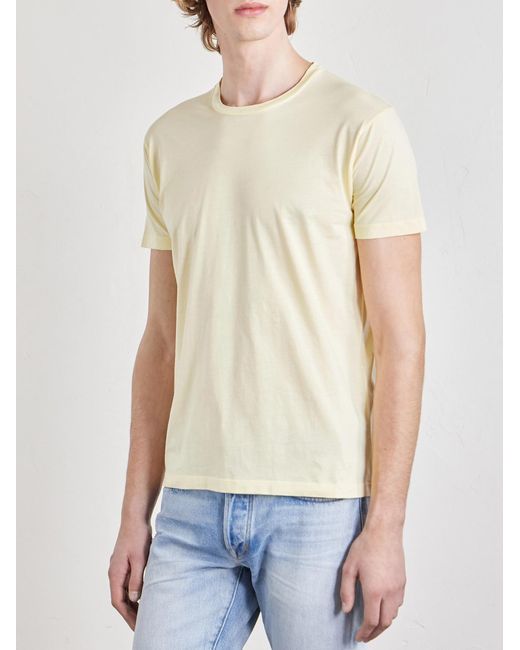 Tom Ford Natural Slim-Fit Logo-Embroidered Cotton And Silk-Blend Jersey T-Shirt for men