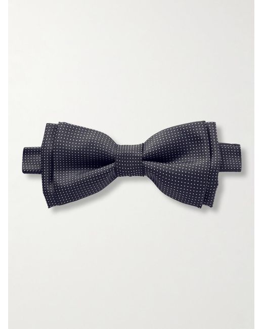 Paul Smith Blue Polka-dot Silk-twill Bow Tie for men