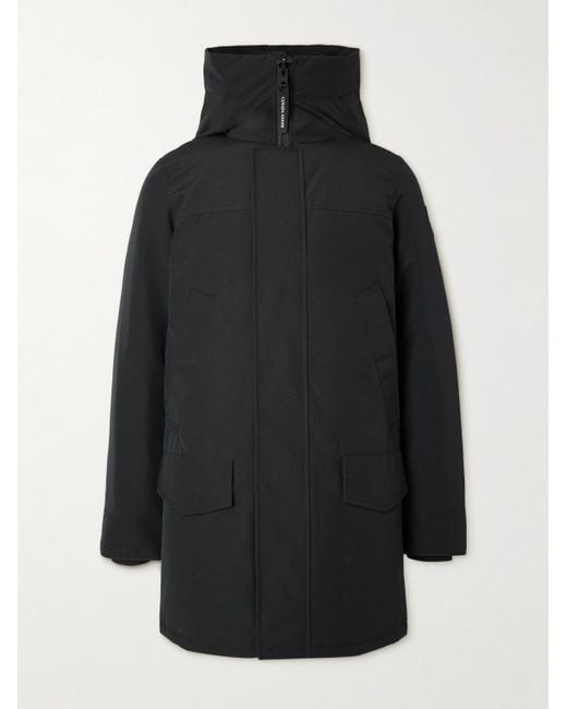 Canada Goose Black Langford Cordura®-trimmed Arctic Tech® Hooded Down Parka for men