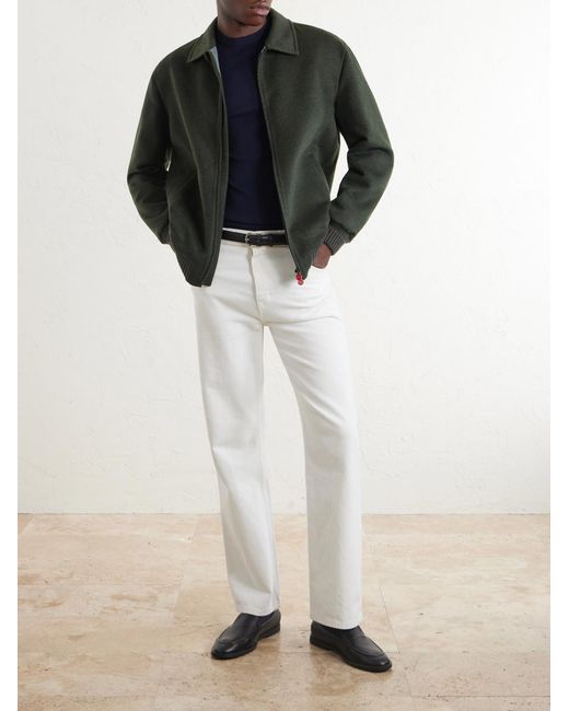 Canali Blue Wool Sweater for men