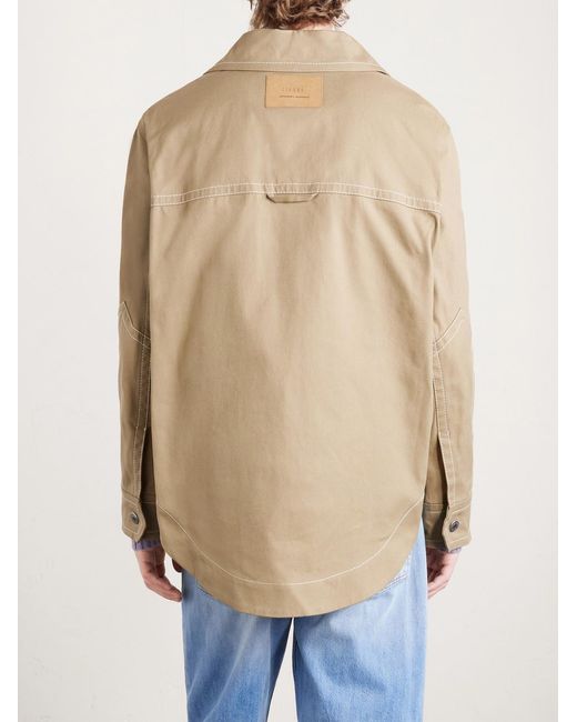 AMI Natural Cotton-Canvas Jacket for men