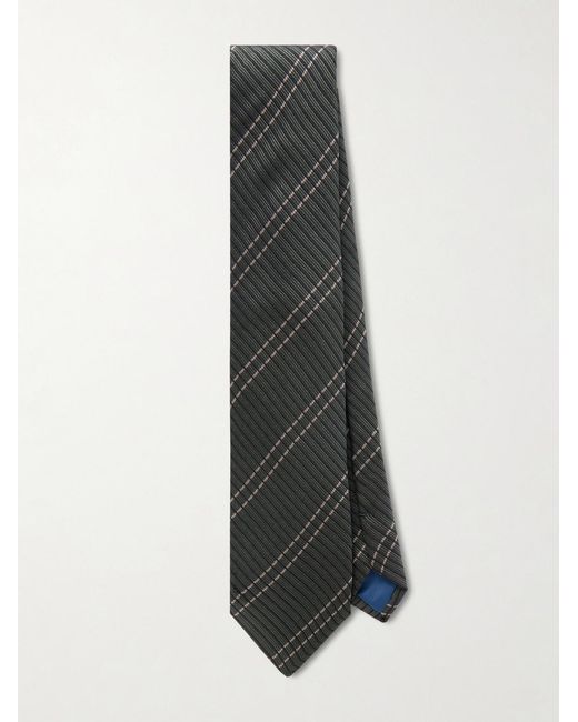 Mr P. Green 8Cm Checked Silk-Twill Tie for men