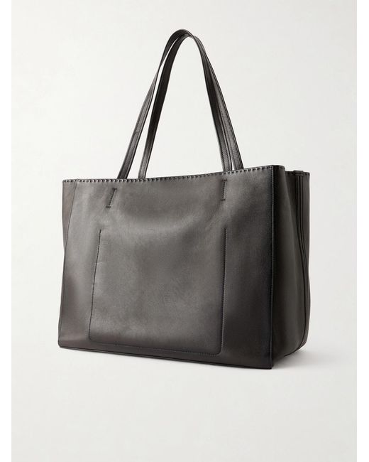 Berluti Black Leather Tote Bag for men