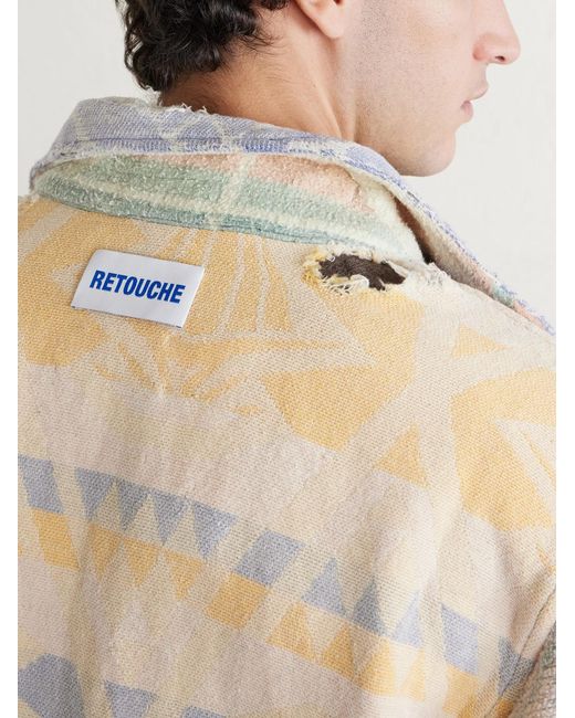 GALLERY DEPT. Multicolor Marley Retouche Distressed Patchwork Checked Cotton-Blend Shirt for men