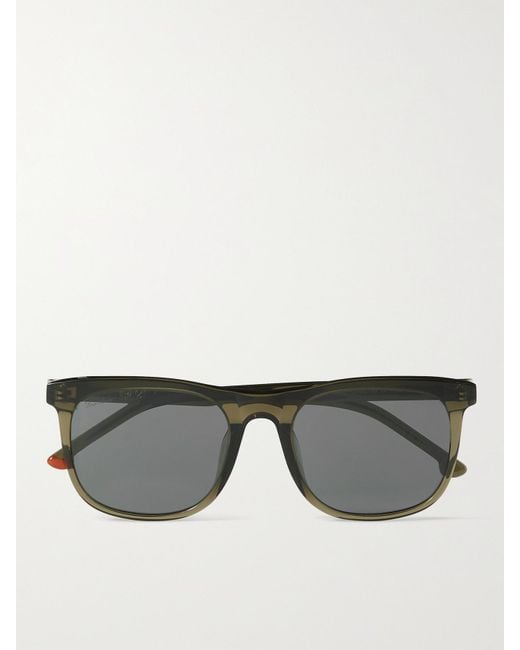 Loro Piana 53 Square-frame Acetate Sunglasses in Green (Brown) for Men Lyst