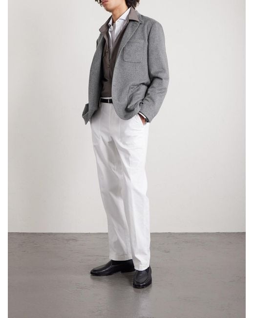 Canali Gray Cashmere Jacket for men