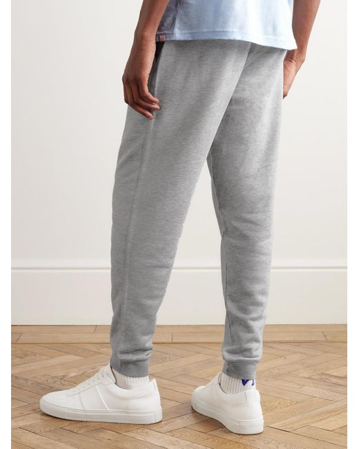 Derek Rose Gray Quinn 1 Tapered Cotton And Modal-Blend Jersey Sweatpants for men