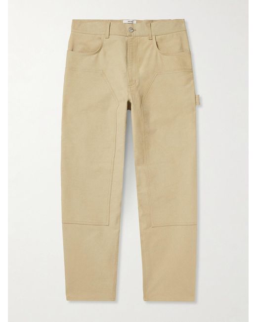 Agolde Natural Rsvp Gallery Ewing Straight-Leg Cotton-Twill Carpenter Trousers for men