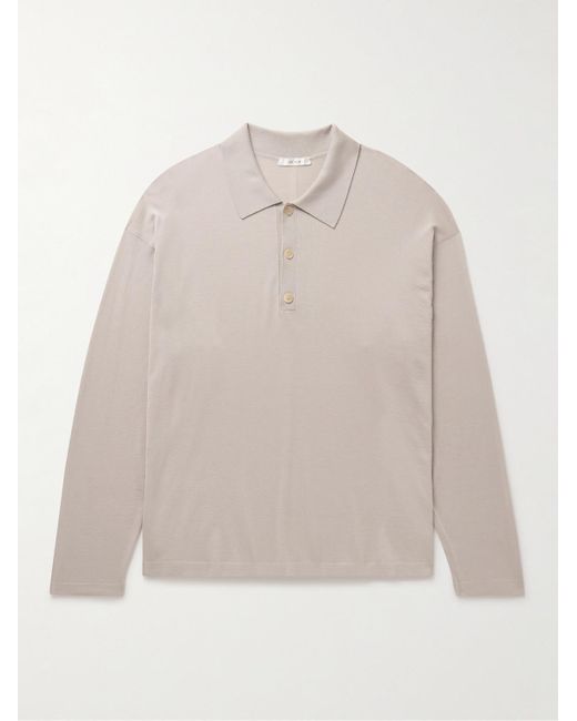 The Row Natural Djon Wool Polo Shirt for men